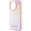 Guess GUHCP15LPSAIRSP iPhone 15 Pro 6.1 różowy/pink hardcase Saffiano Iridescent Script